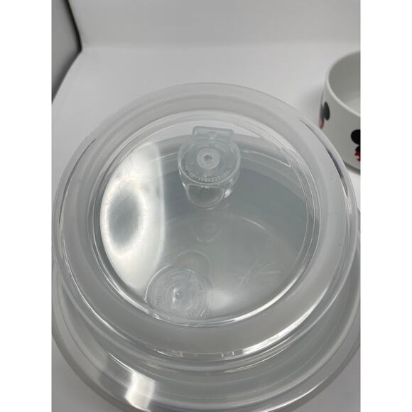 Disney Mickey Minnie Mouse Headballs Covered Bowl Storage Containers & lids NEW - Picture 4 of 4